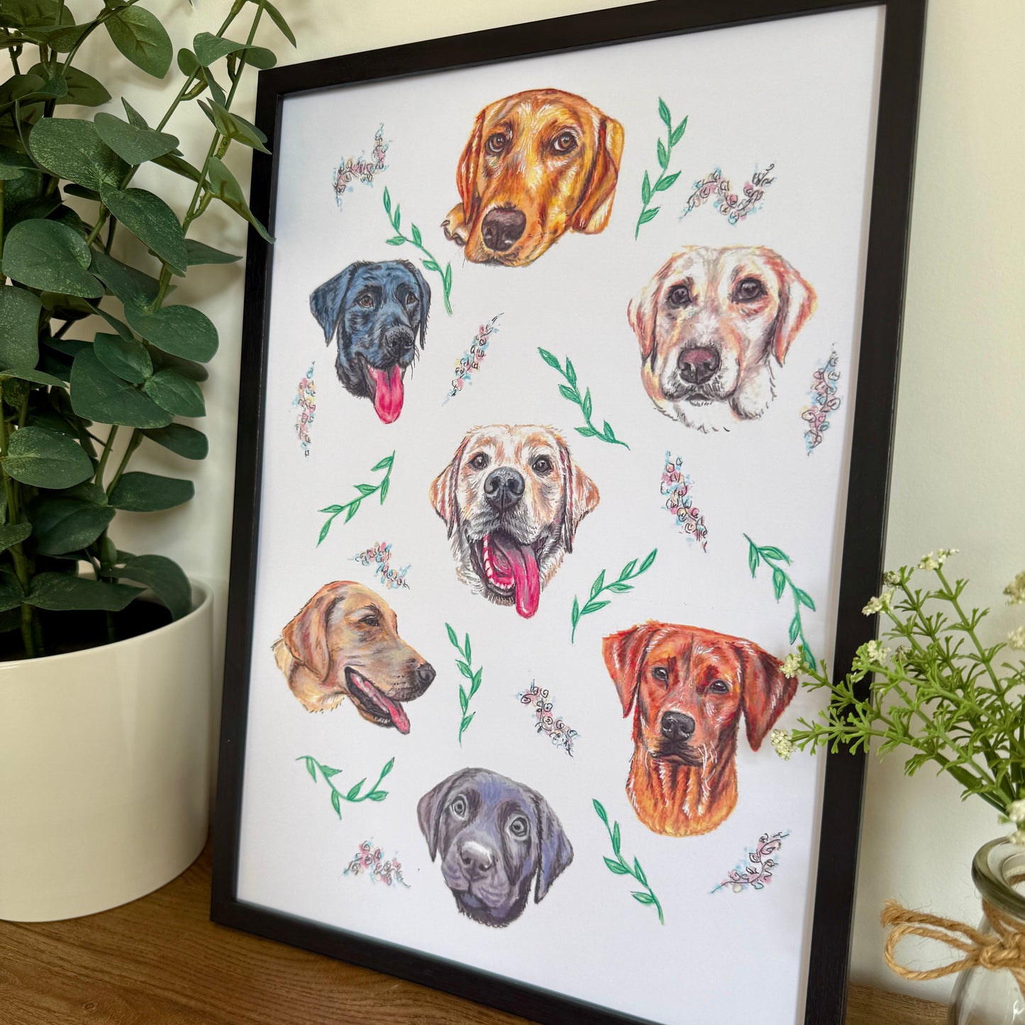 Labrador Dizzign Print A3