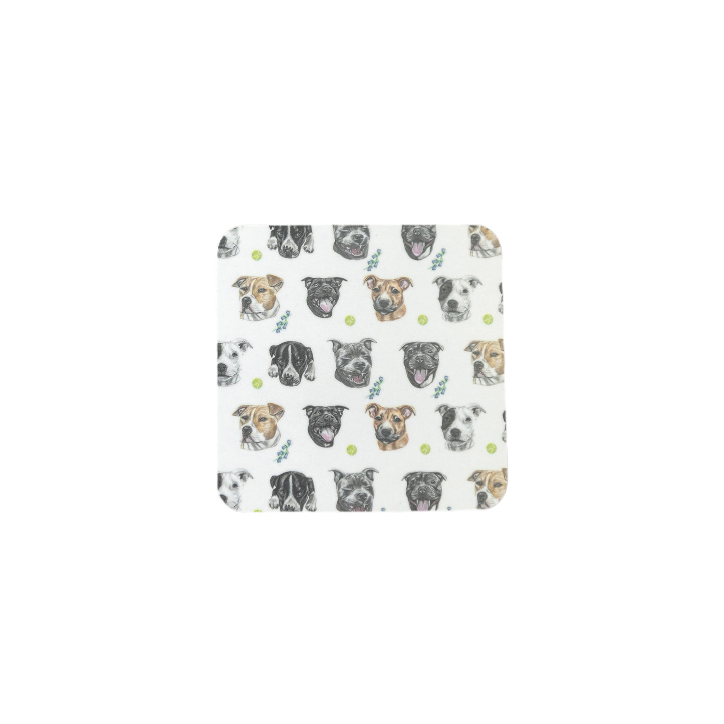Staffy Coaster Set of 4