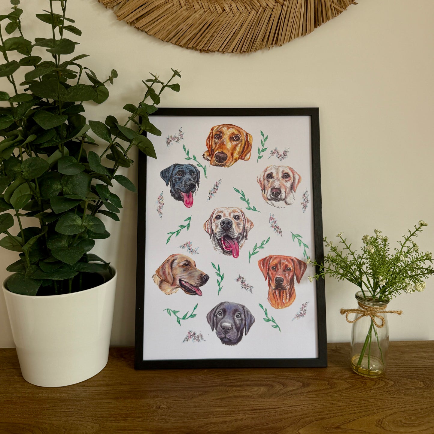 Labrador Dizzign Print A3