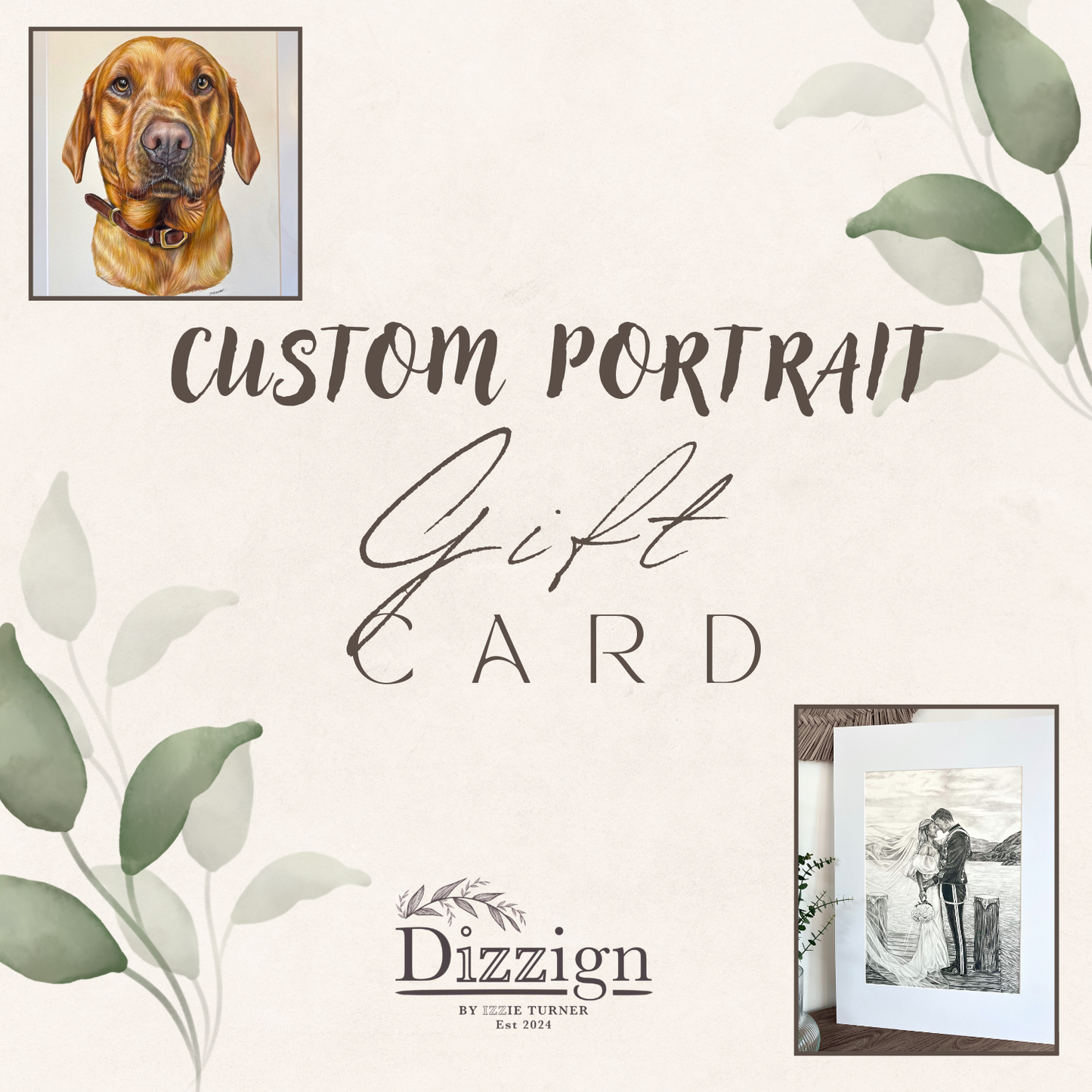 Custom Portrait Gift Card