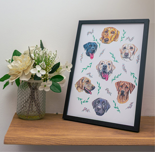Labrador Dizzign Print A4