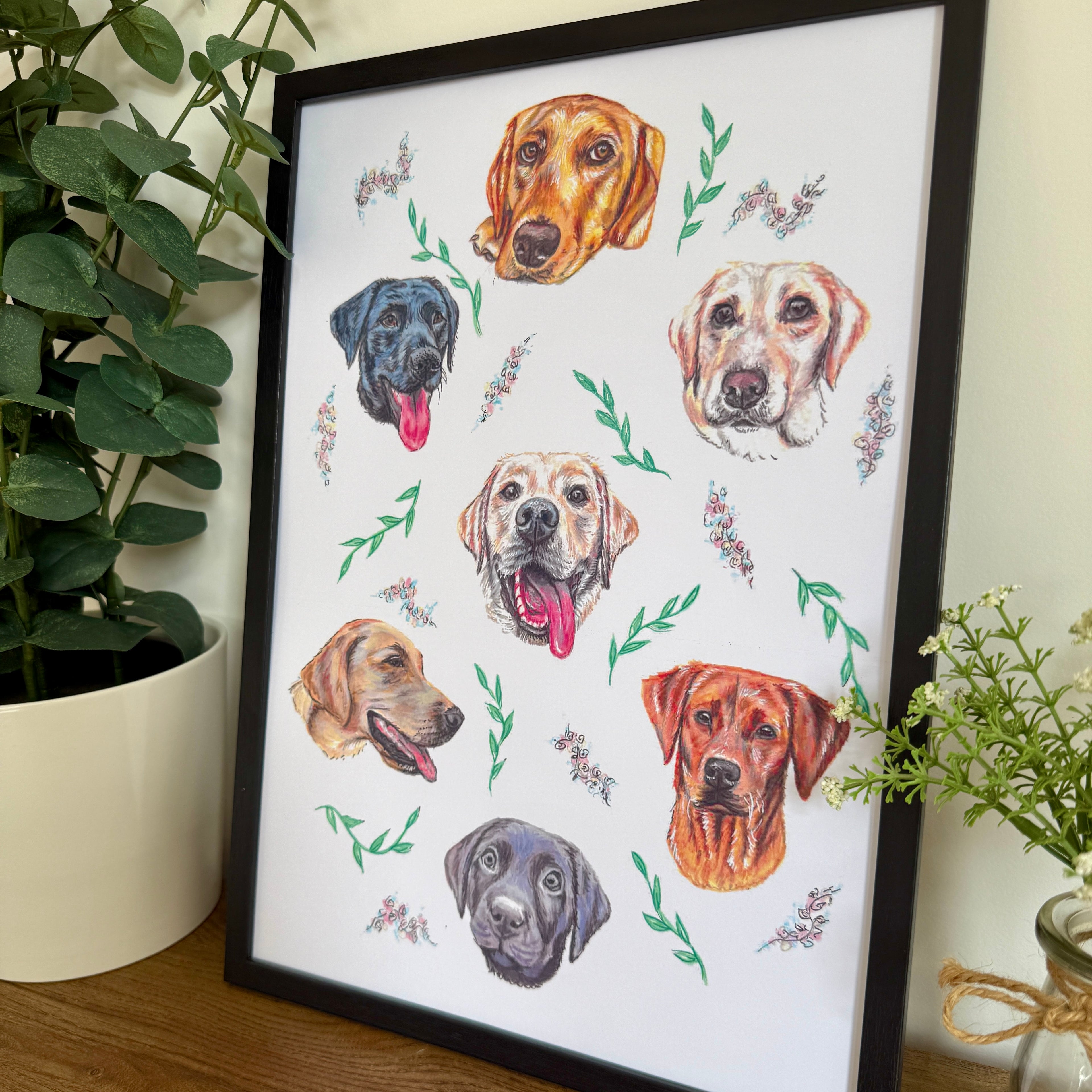 Labrador Dizzign Print A3