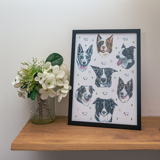 Collie Dizzign Print A4