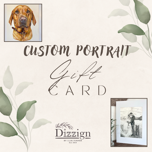 Custom Portrait Gift Card