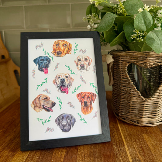 Labrador Dizzign Print A5